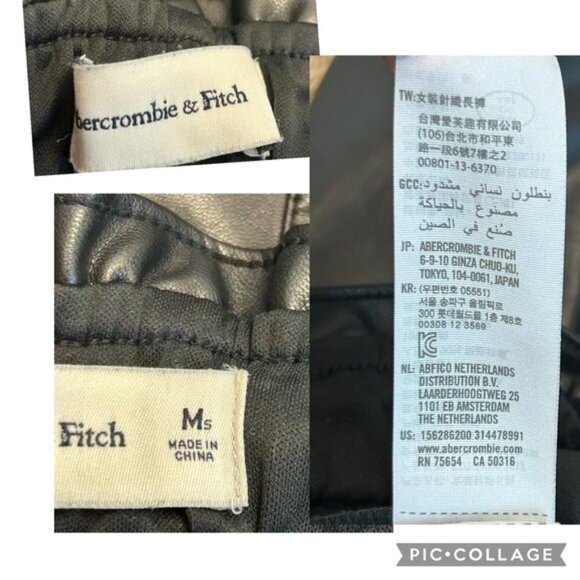 Black Faux Leather Jogger Pants - Picture 11 of 13